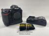 *NIKON D3 BODY DOUBLE CHARGER AND 2 BATTERIES / POWERS UP NOT FULLY TESTED FOR FUNCTIONALITY