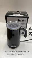 * DUALIT MILK FROTHER, BLACK / SIGNS OF USE / POWERS UP / NOT FULLY TESTED