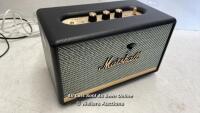 *MARSHALL ACTON II BLUETOOTH COMPACT SPEAKER / INTERMITENT POWER / NOT FULLY TESTED