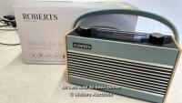 *ROBERTS RAMBLER BT RETRO BLUETOOTH RADIO / APPEARS IN GOOD CONDITION / UNTESTED / WITHOUT POWER SUPPLY