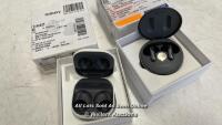 *BOX OF: LG TONE FREE [001_020822] / SAMSUNG SM-R177 GALAXY BUDS 2 [001_020822] / LG POWER UP, NOT FULLY TESTED / SAMSUNG IS CASE ONLY [] /