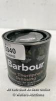 *BARBOUR WAX THORNPROOF DRESSING TIN 200ML FOR REWAXING BARBOUR JACKETS<>
