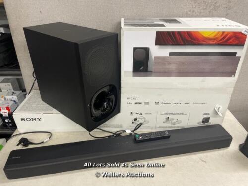 *SONY HTG700.CEK 3.1 CHANNEL SOUNDBAR WITH DOLBY ATMOS / POWERS UP / CONNECTS TO BLUETOOTH / PLAYS MUSIC / POOR SOUND QUALITY
