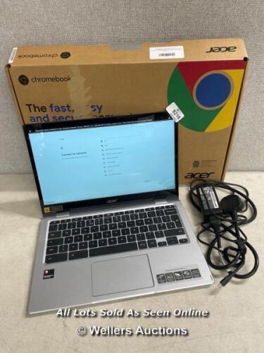 *ACER 513 CHROMEBOOK / QUALCOMM SNAPDRAGON SC7180 / 4GB RAM / 64GB EMMC /13.3" CONVERTIBLE 2 IN 1 CHROMEBOOK / NX.AS4EK.002 / / POWERS UP / READY TO SET UP / IN GOOD CONDITION / NO VISABLE MARKS OR SCRATCHES / TRACKPAD WORKING