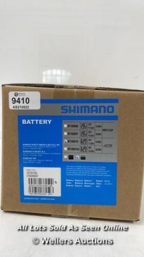 *SHIMANO STEPS E-BIKE BATTERY 418WH FRAME MOUNTED GREY E6010 / NEW & SEALED