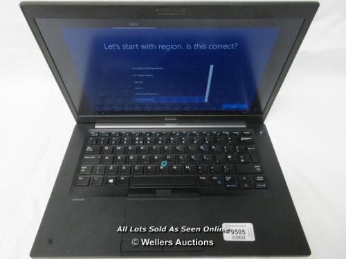 *DELL LATITUDE 7480, 250GB HARD DRIVE, 8GB RAM, INTEL CORE I5-7300U PROCESSOR @ 2.00GHZ, PROFESSIONALLY WIPED AND RELOADED WITH WINDOWS 10 OPERATING SYSTEM - POWER UP TESTED