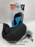 *WELLBEING SHIATSU NECK MASSAGER / POWERS UP AND APPEARS FUNCTIONAL, MINIMAL SIGNS OF USE
