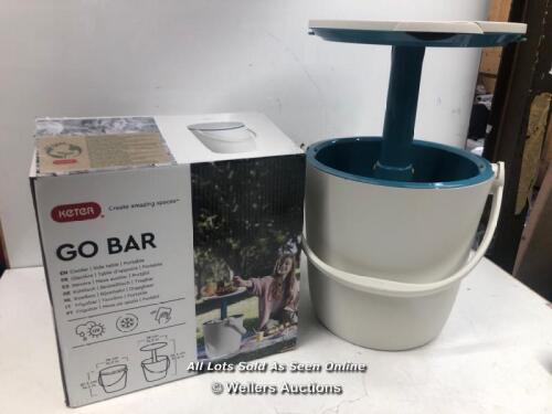 *KETER COOLER BAR / CRACKED LID / SIGNS OF USE