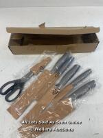 *HENCKELS 7PC KNIVE SET / NO BLOCK / APPEARS NEW, OPENED BOX