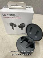 *LG UFP5 WIRELESS EARBUDS / POWERS UP / NOT CONNECTING TO BLUETOOTH