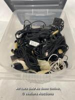 JOB LOT OF ELECTRICAL LEADS AND CABLES