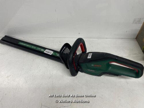 *BOSCH 18V CORDLESS HEDGECUTTER - AHS5520 / NO BATTERY, UNTESTED, MINIMAL SIGNS OF USE
