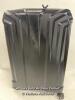 SAMONSITE HARDSHELL SUITCASE / CRACKED, ZIPPERS, HANDLES AND WHEELS IN GOOD CONDITION, COMBINATION LOCKED