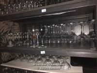 *JOB LOT OF GLASSWARE INC. COCKTAIL, GIN, AND WINE GLASSES