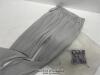 *GREY ULTRA PLEAT TROUSERS / APPEARS NEW / NO SIZE SHOWN