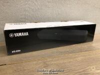 *YAMAHA AATSC200BLUK 100W COMPACT SOUNDBAR WITH BUILT-IN SUBWOOFER & BLUETOOTH / APPEARS NEW, OPENED BOX
