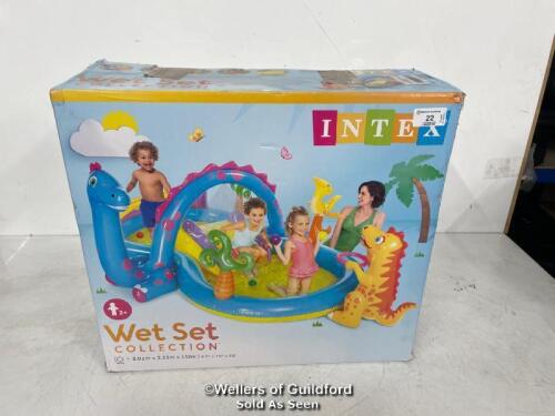 *INTEX DINOLAND INFLATEABLE PLAYCENTRE / SIGNS OF USE / UNTESTED