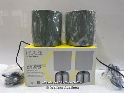 *JOHN LEWIS LUCY TOUCH TABLE LAMP DUO SET / MINIMAL IF ANY SIGNS OF USE