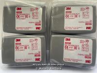 *2 PAIRS (4 FILTERS) 3M 6038 PARTICULATE FILTERS P3 R SEALED EXP2023