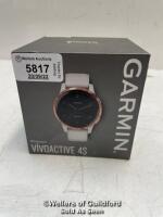 *GARMIN VIVOACTIVE 4S / 010-02172-22 / MINIMAL SIGNS OF USE / WITHOUT CABLE, WITHOUT STRAPS / ORIGINAL BOX