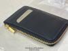 *JOHN LEWIS LEATHER COIN PURSE / BLACK / APPEARS NEW & UNUSED