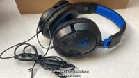 *TURTLE BEACH EARFORCE 50P GAMING HEADSET WIRED FOR PS5 / TBS-3303-02 / MINIMAL SIGNS OF USE