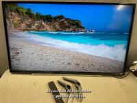 *TOSHIBA 43L2163DBV 43" TV / POWERS UP / WITH PICTURE / WITH SOUND / WITH STAND / WITH REMOTE / WITH ORIGINAL BOX / NO VISABLE DAMAGE OR SCRATCHES