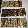SIX PAIRS OF BRASS HINGES - 4"