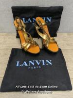 *NEW LANVIN PARIS LADIES SANDALS INCL. X2 BAGS - NO SIZE GIVEN BUT LENGTH IN 21.5CM WHICH APPEARS TO BE UK SIZE 5