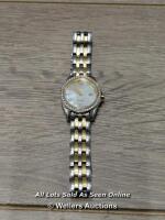 *CITIZEN LADIES WATCH 2-TONE BRACELET / HANDS MOVING / IN USED CONDITION