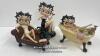 THREE BETTY BOOP COLLECTABLE FIGURINES TALLEST 22.5CM HIGH - 6