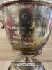 *FIVE LARGE TROPHY CUPS ON STANDS DATED 1907, 1909, 1930 AND 1934 - 7