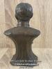 *SMALL METAL BUST OF LORD KITCHENER, 16CM HIGH - 3