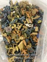 LARGE COLLECTION OF TINY PLASTIC SOLDIERS