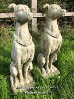 PAIR OF CHAIN GUARD DOGS - 79CM (H) - 43.5KG