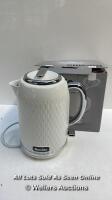 *BREVILLE CURVE COLLECTION JUG KETTLE / POWERS UP, NOT FULLY TESTED / SIGNS OF USE