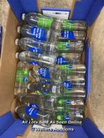 BOX OF APPROX 20 GLACEAU SMART WATER BOTTLES - 600ML