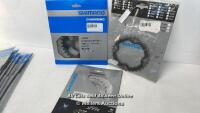 *3X SHIMANO CHAIN RINGS: SLX M7100 30T, XTR FC-M980 26T & DEORE LX 32T / COMBINED RRP: £100 / BRAND NEW
