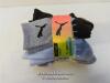 X1 CHILDRENS PUMA CREW DRY CELL SOCKS (10 PACK) - UK SIZE 12-1.5 / BLACK AND WHITE / NEW
