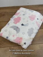 *SHERPA BABY BLANKET 35X45 / REQUIRES A CLEAN