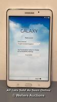*SAMSUNG GALAXY TAB 4 7.0'' / WI-FI / SM-T230 / SN: R52GA24N3RP - GOOGLE ACCOUNT UNLOCKED AND POWERS UP & APPEARS FUNCTIONAL