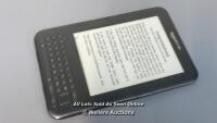 *AMAZON KINDLE KEYBOARD / D00901 / POWERS UP & APPEARS FUNCTIONAL