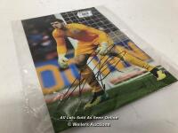 *FRASER FORSTER ENGLAND 12X8 , ENGLAND FOOTBALL, AFTAL AND UACC CERTIFIED 12 X 8 PHOTO / SIGNED