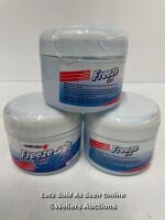 *3X MASTERPLAST FREEZE GEL TUB SOOTHES COOLS MASSAGES ACHING MUSCLES RELIEF 200ML