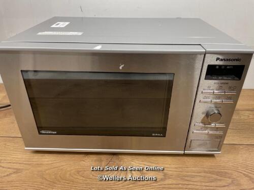 *PANASONIC GRILL MICROWAVE (NN-GD37HSBPQ) / POWERS UP, SIGNS OF USE