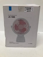 *USB CLIP ON FAN FOR PRAM / APPEARS TO BE NEW - OPEN BOX [2990]