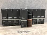 10X THE ORDINARY. COVERAGE FOUNDATION, MODEL: 3.3N, VERY DEEP - NEUTRAL, 30ML, NO EXPIRY DATES VISIBLE, NEW