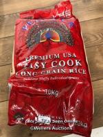 PEACOCK USA EASY COOK LONG GRAIN RICE / APPROX 10KG DAMAGED BAG