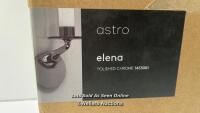 * ASTRO ELENA BATHROOM WALL LIGHT, CHROME / NEW - OPENED BOX