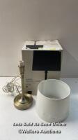 * JOHN LEWIS ISABEL TOUCH TABLE LAMP / MINIMAL SIGNS OF USE / MISSING SHADE SCREW / NOT FULLY TESTED